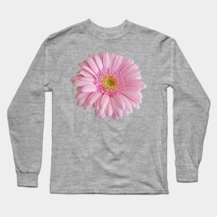 Pink Gerbera Floral Photo Long Sleeve T-Shirt